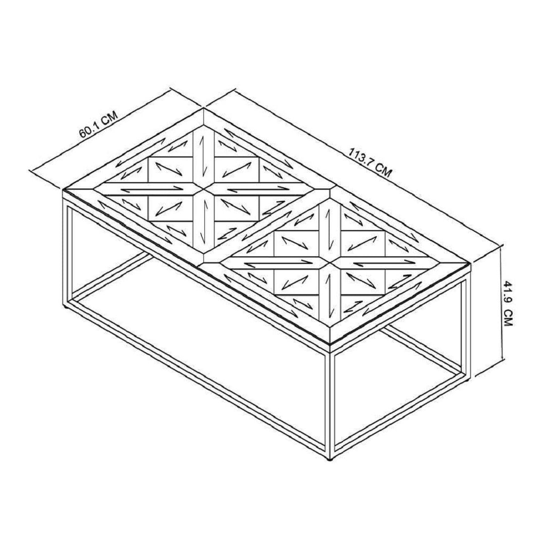 Bentley Designs Indus Rustic Oak Coffee Table