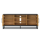 Bentley Designs Indus Rustic Oak & Peppercorn Entertainment Unit