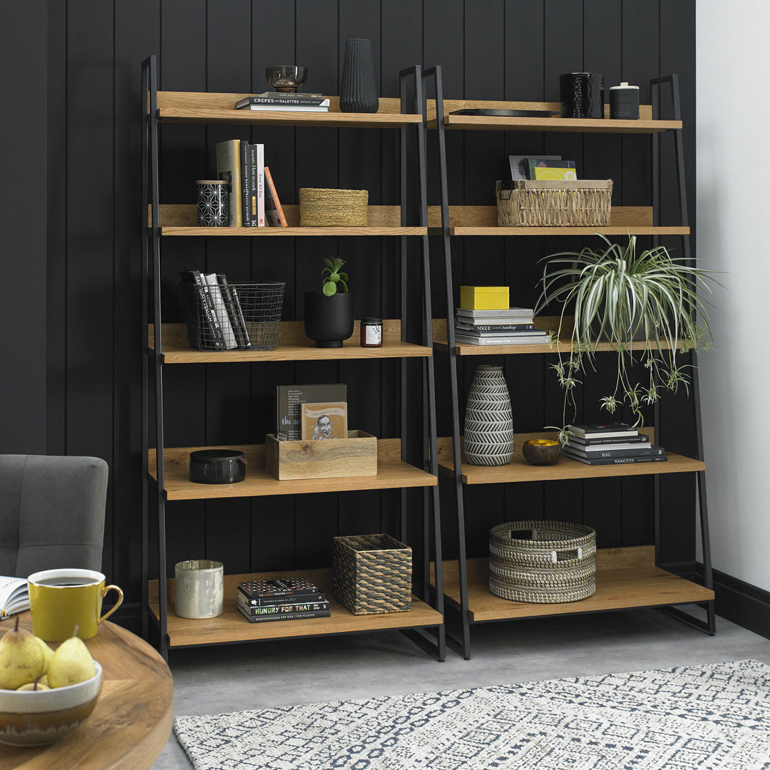 Bentley Designs Indus Rustic Oak Open Display Unit