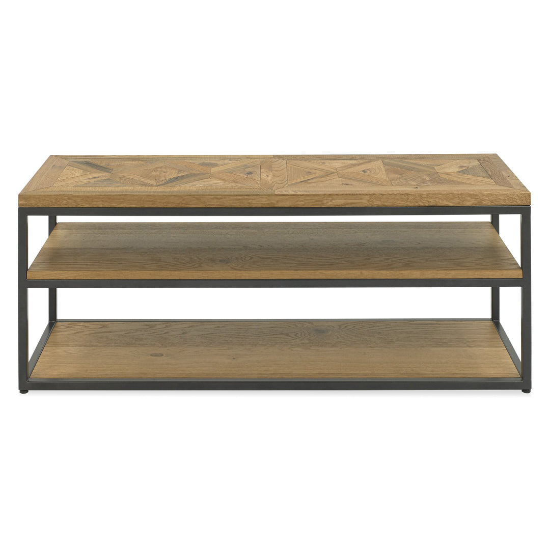 Bentley Designs Indus Rustic Oak Open Entertainment Unit
