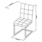Bentley Designs Athena Upholstered Cantilever Chairs (Pair)