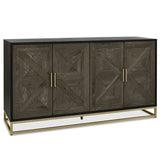 Bentley Designs Athena Fumed Oak Wide Sideboard