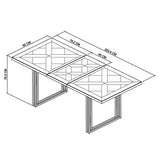 Bentley Designs Athena Fumed Oak 4-6 Dining Table