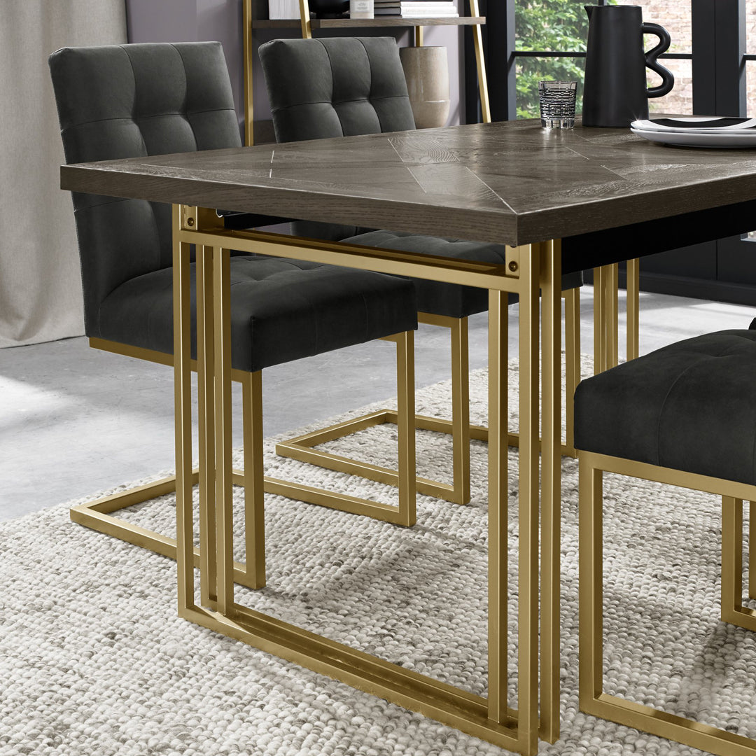 Bentley Designs Athena Fumed Oak 4-6 Dining Table