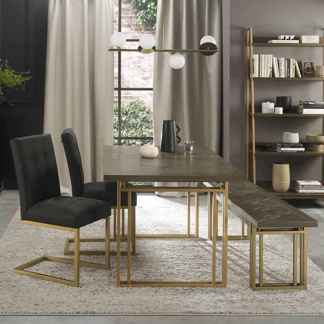 Bentley Designs Athena Upholstered Cantilever Chairs (Pair)