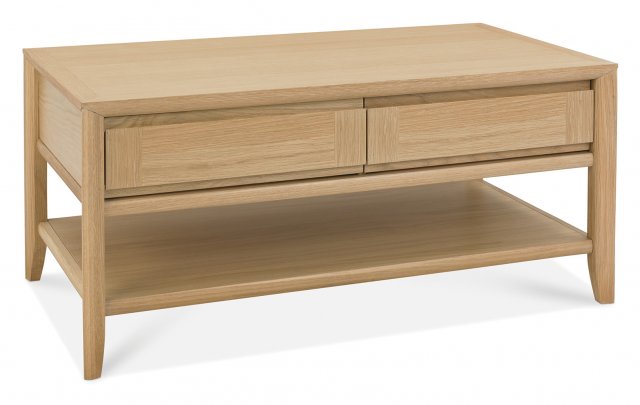 Bentley Designs Bergen Oak Coffee Table With Drawer