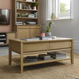 Bentley Designs Bergen Oak Coffee Table With Drawer