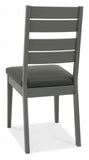 Bentley Designs Oakham Dark Grey Chair - Dark Grey Bonded Leather (Pair)