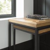 Bentley Designs Indus Rustic Oak Nest of Tables