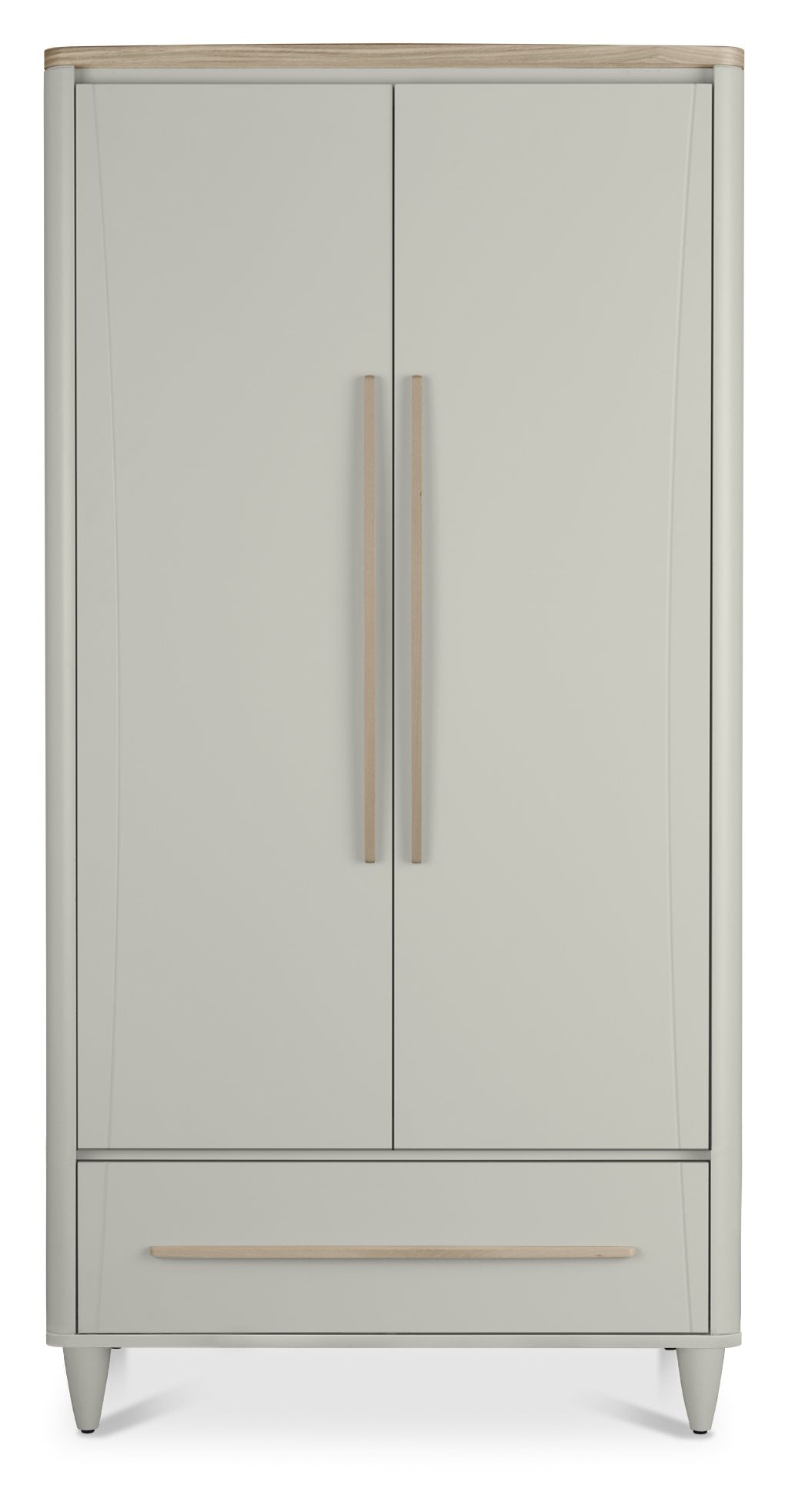 Bentley Designs Larsen Scandi Oak & Soft Grey Double Wardrobe