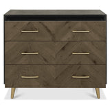 Bentley Designs Sienna Fumed Oak 3 Drawer Chest
