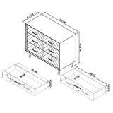 Bentley Designs Sienna Fumed Oak 3 Drawer Chest