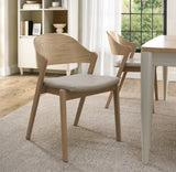 Bentley Designs Vega Scandi Oak Ply Back Chairs (Pair)