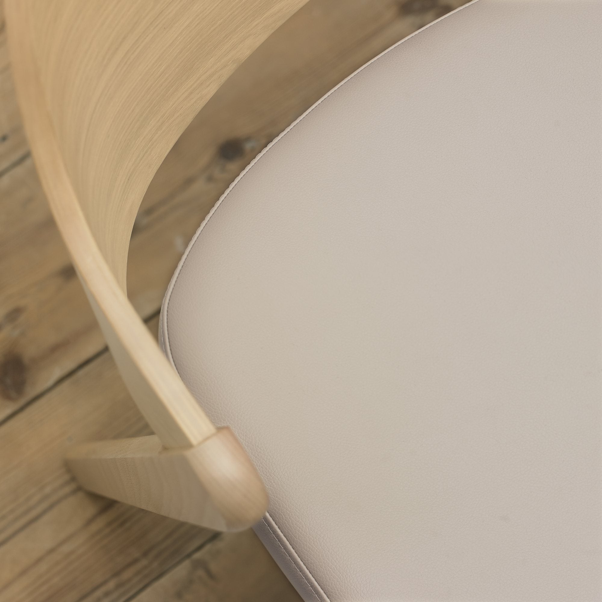 Bentley Designs Vega Scandi Oak Ply Back Chairs (Pair)