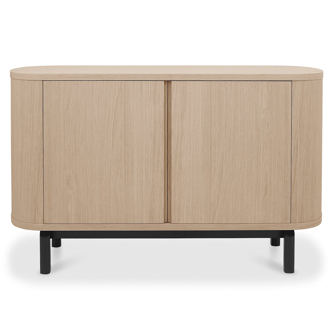 Bentley Designs Vega Scandi Oak & Peppercorn Narrow Sideboard