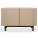 Bentley Designs Vega Scandi Oak & Peppercorn Narrow Sideboard