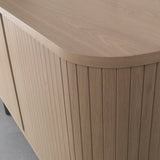 Bentley Designs Vega Scandi Oak & Peppercorn Narrow Sideboard