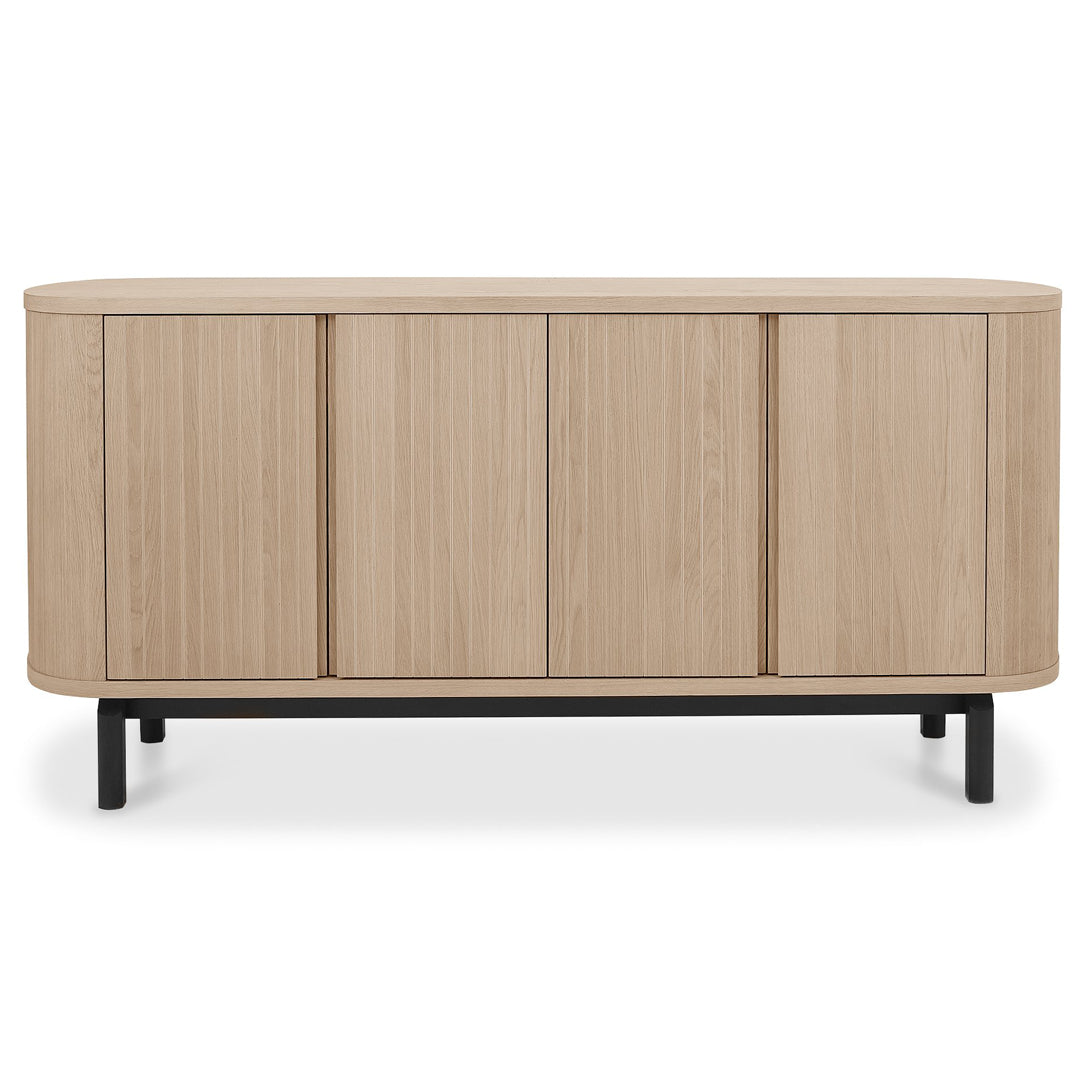Bentley Designs Vega Scandi Oak & Peppercorn Wide Sideboard