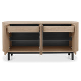 Bentley Designs Vega Scandi Oak & Peppercorn Wide Sideboard