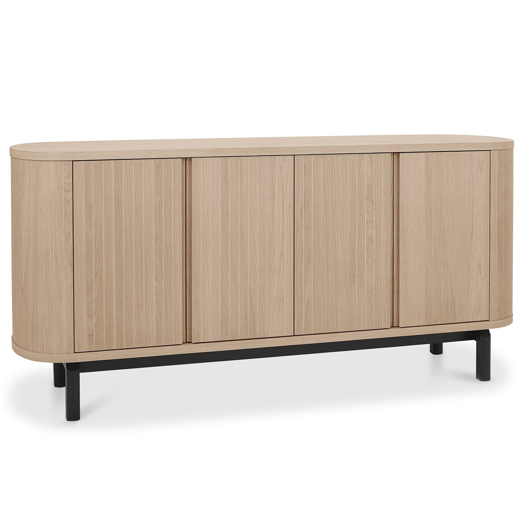 Bentley Designs Vega Scandi Oak & Peppercorn Wide Sideboard