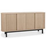 Bentley Designs Vega Scandi Oak & Peppercorn Wide Sideboard