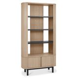 Bentley Designs Vega Scandi Oak & Peppercorn Display Unit
