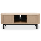 Bentley Designs Vega Scandi Oak & Peppercorn Entertainment Unit