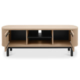 Bentley Designs Vega Scandi Oak & Peppercorn Entertainment Unit