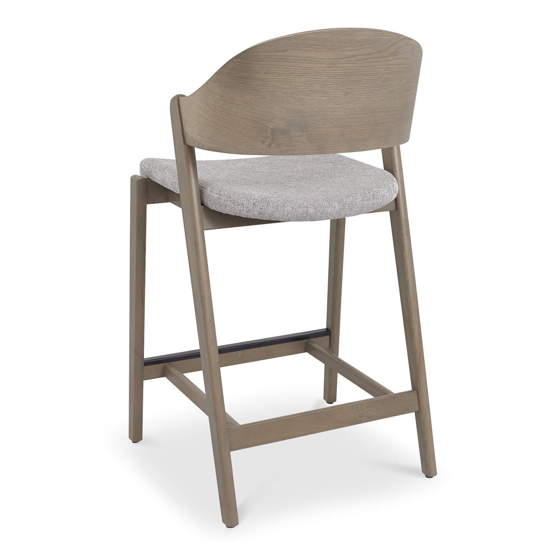 Bentley Designs Vega Grey Oiled Oak Bar Stool