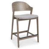 Bentley Designs Vega Grey Oiled Oak Bar Stool