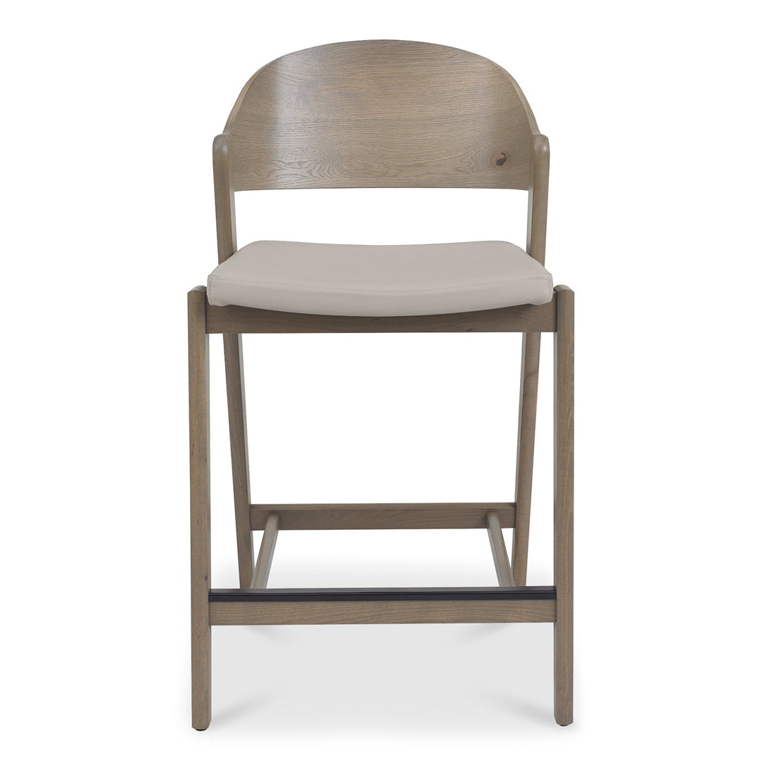 Bentley Designs Vega Grey Oiled Oak Bar Stool