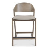 Bentley Designs Vega Grey Oiled Oak Bar Stool