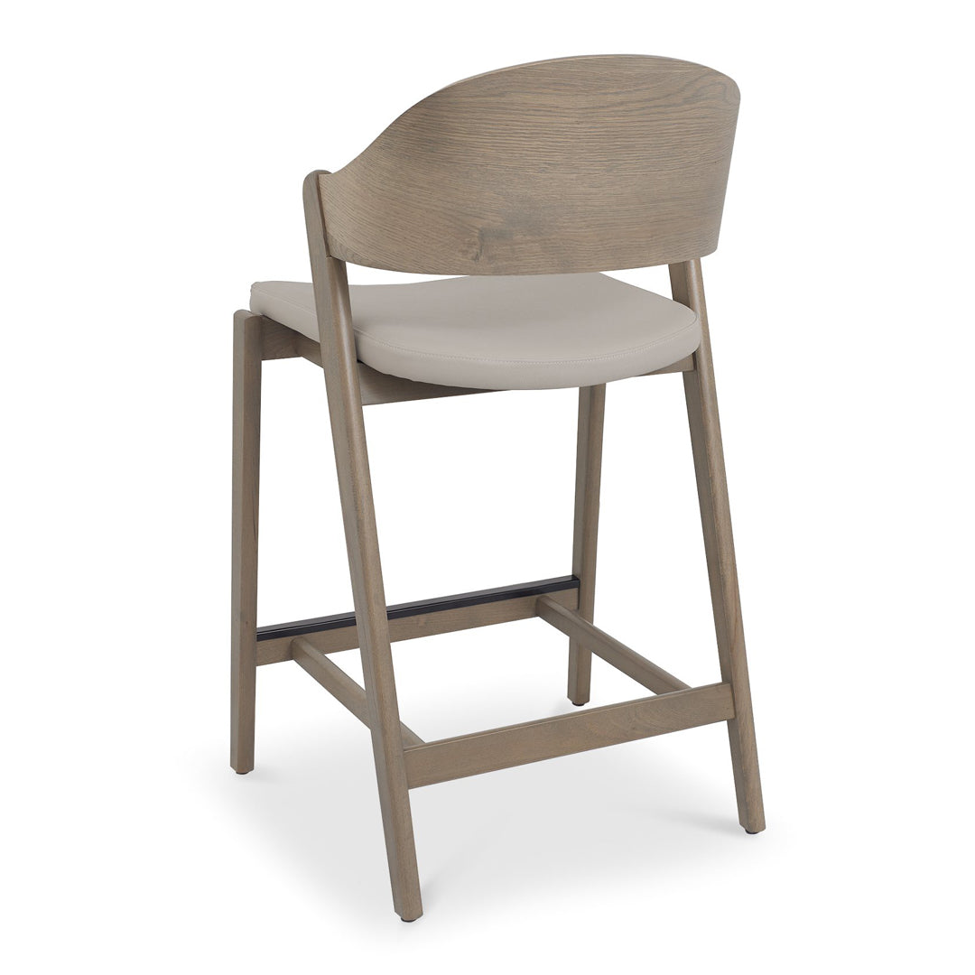 Bentley Designs Vega Grey Oiled Oak Bar Stool