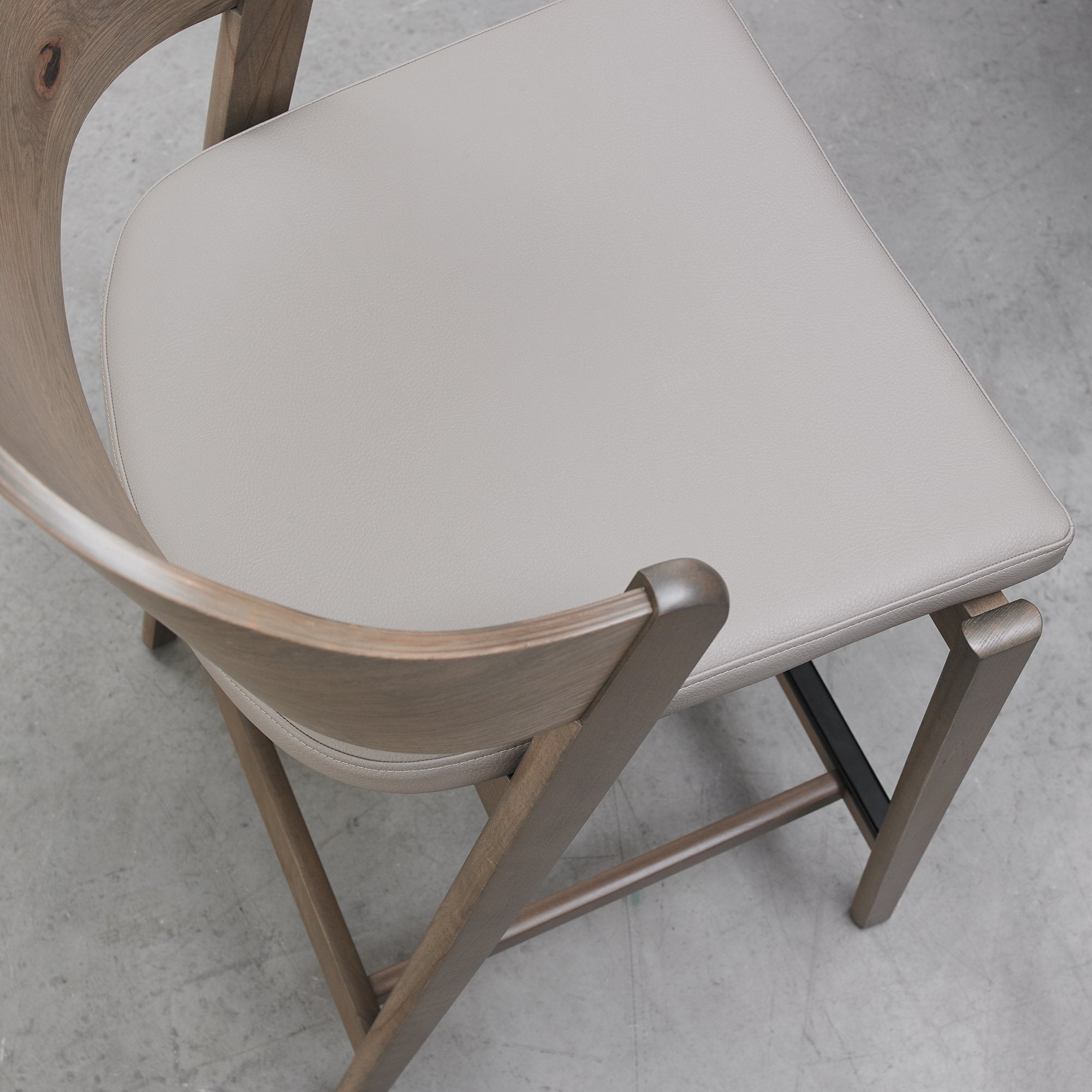 Bentley Designs Vega Grey Oiled Oak Bar Stool