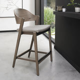 Bentley Designs Vega Grey Oiled Oak Bar Stool