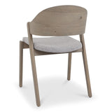 Bentley Designs Vega Grey Oiled Oak Ply Back Chairs (Pair)