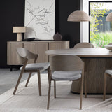 Bentley Designs Vega Grey Oiled Oak Ply Back Chairs (Pair)