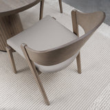 Bentley Designs Vega Grey Oiled Oak Ply Back Chairs (Pair)