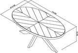 Bentley Designs Ellipse Fumed Oak Coffee Table