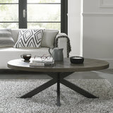 Bentley Designs Ellipse Fumed Oak Coffee Table