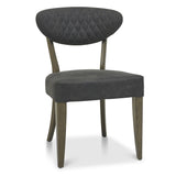 Bentley Designs Ellipse Fumed Oak Dining Chairs (Pair)
