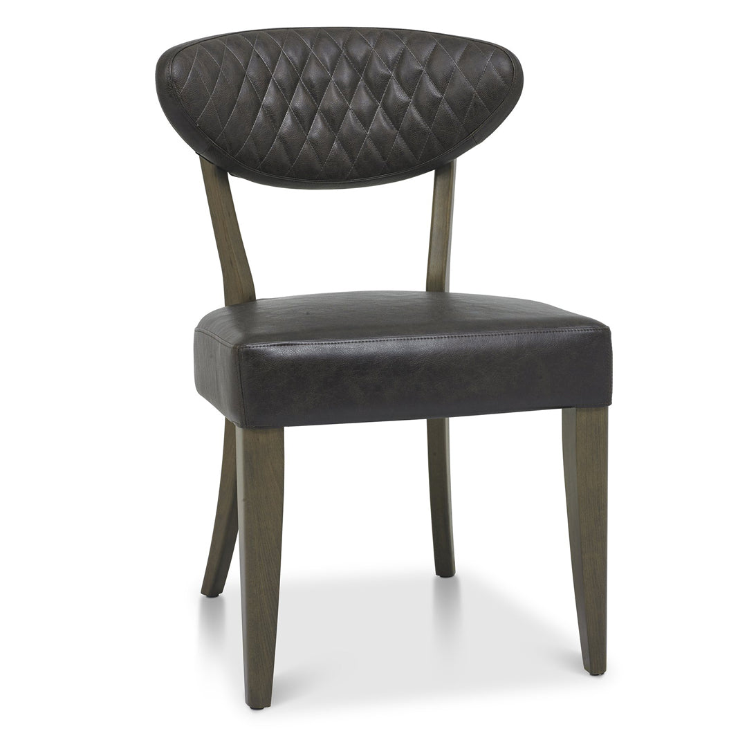 Bentley Designs Ellipse Fumed Oak Dining Chairs (Pair)