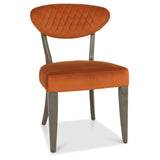 Bentley Designs Ellipse Fumed Oak Dining Chairs (Pair)