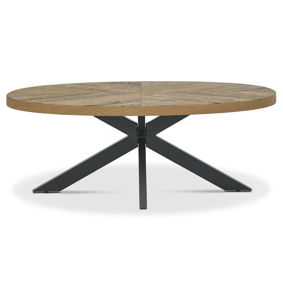 Bentley Designs Ellipse Rustic Oak Coffee Table