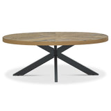 Bentley Designs Ellipse Rustic Oak Coffee Table