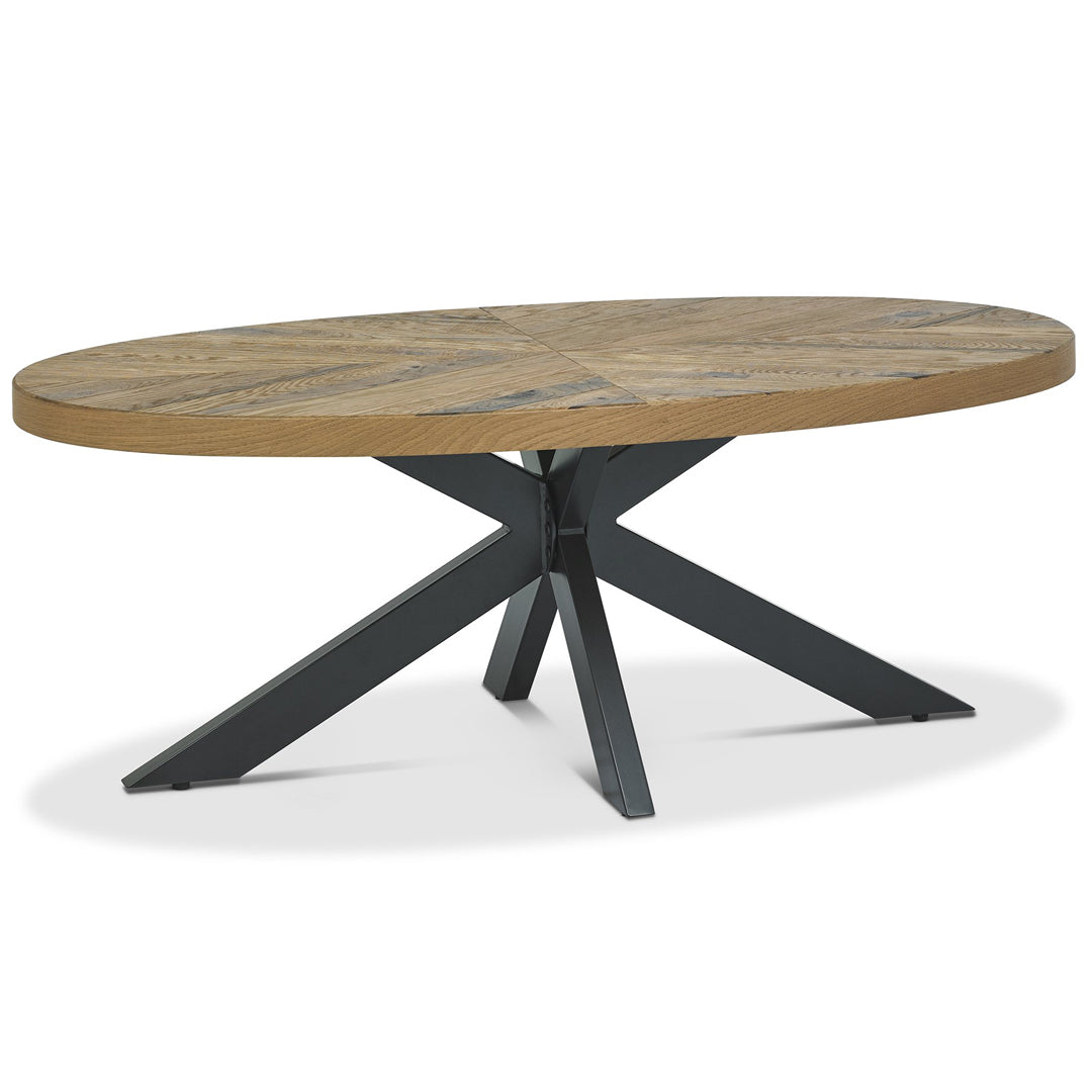 Bentley Designs Ellipse Rustic Oak Coffee Table