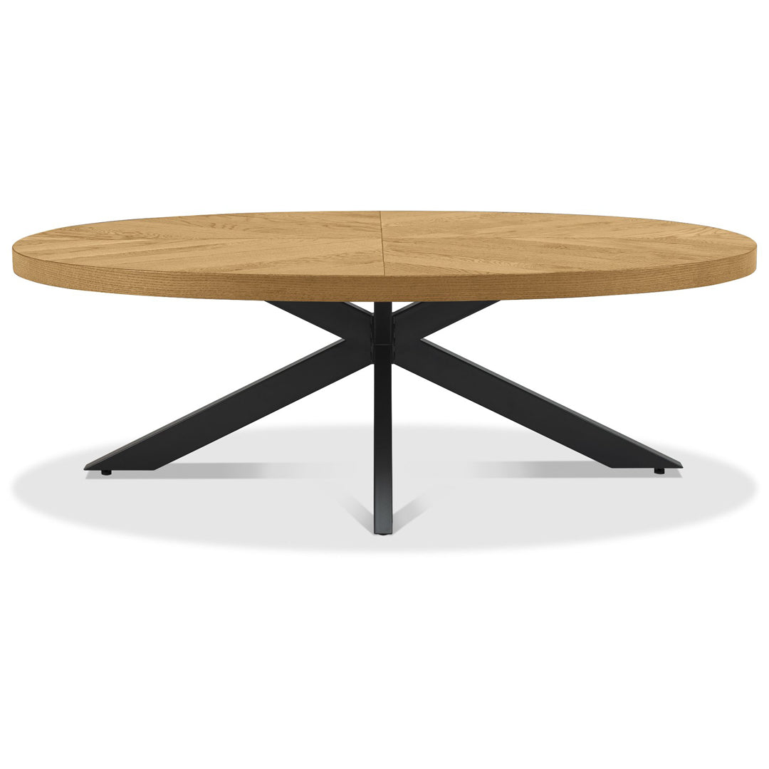 Bentley Designs Ellipse Rustic Oak Large Coffee Table