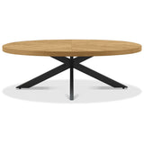 Bentley Designs Ellipse Rustic Oak Large Coffee Table
