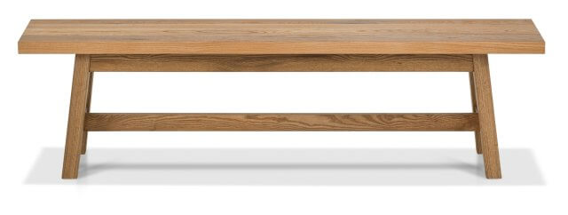 Bentley Designs Camden Rustic Oak Small Bench