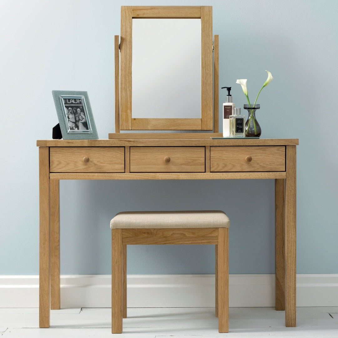 Bentley Designs Atlanta Oak Vanity Mirror